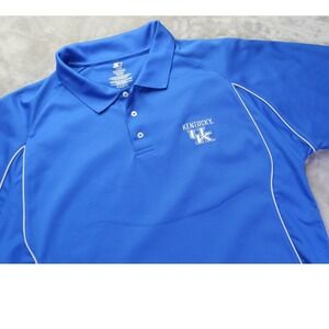 Kentucky Wildcats Royal Blue Performance Polo Shirt Men's XL Starter